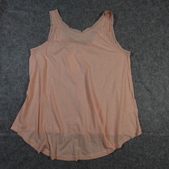 The Great Top Womens 1 Small NWT Pajama Lace Slouch Sleep Tank Rose Dust Pink - Picture 2 of 10